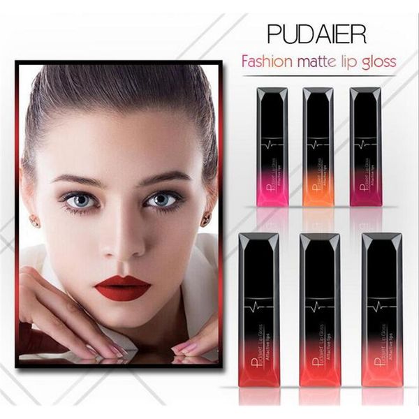 PUDAIER rouge à lèvres mat 21 couleurs cosmétiques longue durée métallique Sexy rouge à lèvres teinte velours mat nu liquide brillant à lèvres