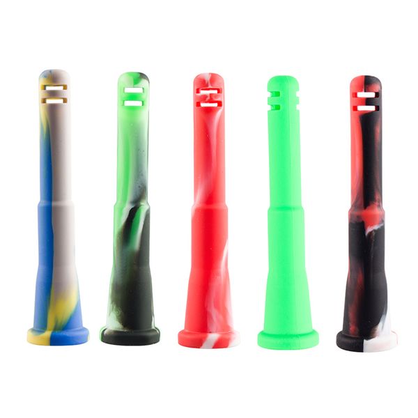 Vaping_Dream P016 Fumer Pipe Diffuseur Silicone Down-stem Dab Rig Verre Tuyaux D'eau Bong Dabber Outil Vers Le Bas Adaptateur De Tige