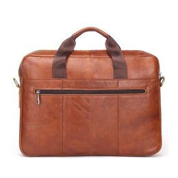 2017 CONTACT'S Business en cuir véritable hommes porte-documents en peau de vache sacs de messager pour hommes 14 "ordinateur portable sac d'affaires de luxe avocat sac à main porte-documents