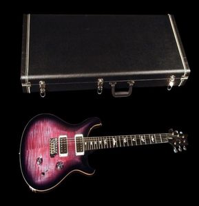 Bibliothèque personnalisée 24 personnalisée 10 Top Purple Flame Maple Top Guitar Eelctric W 8515 Pups 1off Violet Black Burst Reed 24 FRETS GUITARS6611118