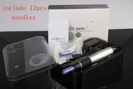 2021 Dr.Pen Derma Roller A1-C Auto Microneedle System Anti-aging Verstelbare naaldlengtes 0.25mm-3.0mm elektrische stempel met 12 stks naalden