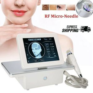 Machine RF fractionnée à micro-aiguilles, 4 embouts, Lifting du visage, pour l'élimination des cicatrices, traitement de l'acné, élimination des vergetures, rajeunissement de la peau