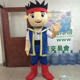 2017 Factory Direct Sale Custuom Made Jake Mascot Costume Costume de personnage de dessin animé adulte Jake et la déguise de Neverland