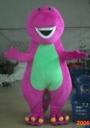 2017 Factory Direct Sale Nieuwe Beroep Barney Dinosaur Mascotte Kostuums Halloween Cartoon Adult Maat Fancy Dress