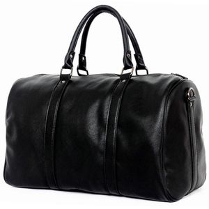 2017 hommes sacs de voyage grande capacité noir bagages voyage sacs de sport en cuir fourre-tout sac pour hommes pour voyage mâle P070