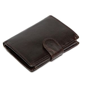 Portefeuilles en cuir authentique en cuir avec porte-cache de poche de poche créateur de mode vintage homme sac billetera hombre de haute qualité283v
