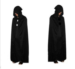 2017 Halloween Kostuum Gebreide Stof Theatre Prop Death Hoody Cloak Devil Long Tippet Cape Black Free FedEx DHL