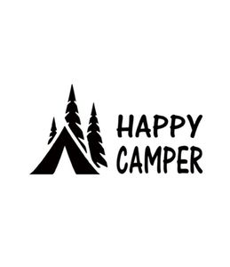 2017 Happy Camper Camping vinyle graphique décalcomanies autocollant pour voiture camion JDM4184679