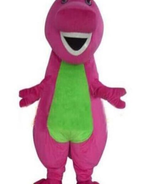 2017 Costumes de mascotte Barney Dinosaur de haute qualité 2017 Halloween Cartoon Taille adulte Dishy 7850747