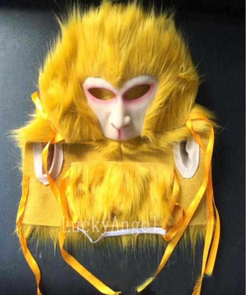 2017 Halloween Monkey King Mask Horror Rubber Latex Masque complet Halloween Cosplay Monkey Party Mask Halloween Props 3308950