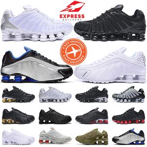 Shox R4 Chaussures de course de haute qualité de couleur métallisée DELIVER R4 Hommes Chaussures OZ NZ 301 Baskets Sport Noir Blanc Coussin Augmenté Zapatillas 40-46