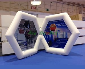 L'exposition directement gonflable d'usine tient la structure portative de cadre de diviseur d'exposition d'airsoufflé de support de stand pour la publicité