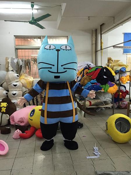 2017 venta caliente encantador pequeño gato muñeca de dibujos animados traje de la mascota envío gratis