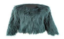 2017 Imitation Fur Svercoat Coat à fourrure courte Veste de cheveux flottante Vestes fausses vestes poilues manteau chaud et taille plus taille xxxl6784297