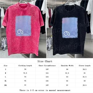 Camisetas de diseño de alta calidad Fashion Fashion Manewer Shirts con logotipo redondo Impresión de la ropa de gran tamaño de verano 27145