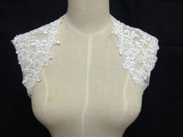 Ivory Wedding Bridal Bolero Jacket Wrap Shrug Sleeveless Front Open Backless Custom Made Jacket for Wedding Sexy