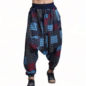 2017 Japanse Samurai Boho Low drop Crotch Losse harembroek Baggy Hakama swag Cross Joggingbroek Hiphop Dansbroek 71905294J