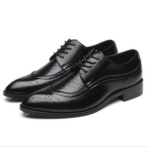 Designer formel hommes chaussures habillées en cuir véritable noir chaussures plates de base pour hommes bureau de mariage grande taille