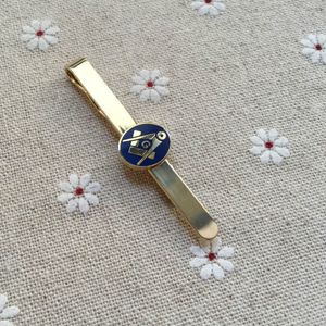 2017 Mason Bar Metal Craft Gifts voor Masonry StickPin Clasps Square en Compass Masonic Tie Clips Blauw Emaille