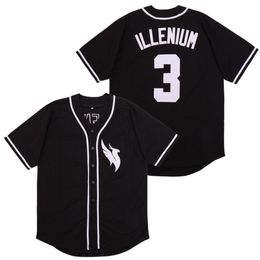 ILLENIUM Jersey Singer 3 Zwart Honkbal Jerseys Bruno Mars 24K Hooligans Hip Hop Shirts Gestikt