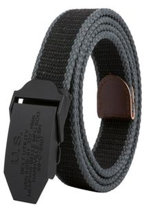 2017 hommes tisser toile unisexe ceinture masculine de taille de ceinture de cargaison décontractée les ventilateurs militaires automatiques BuckleBelt masculin Field Tactical3782167