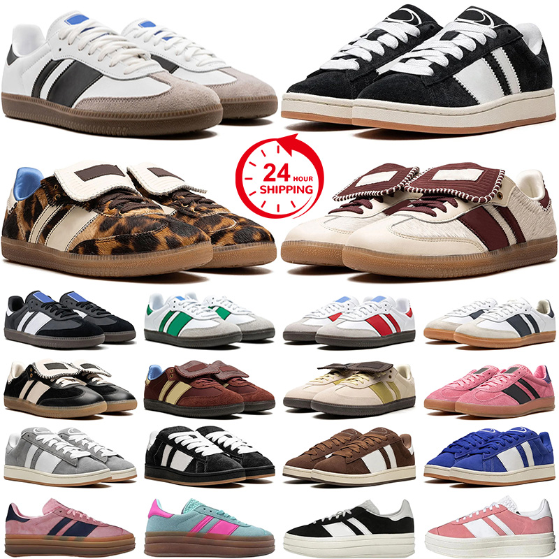 adidas campus 00s samba gazelle designer original shoes vegan adv spezial flat men women Wales Bonner Leopard Black White Gum Light Blue mens trainers outdoor sneakers