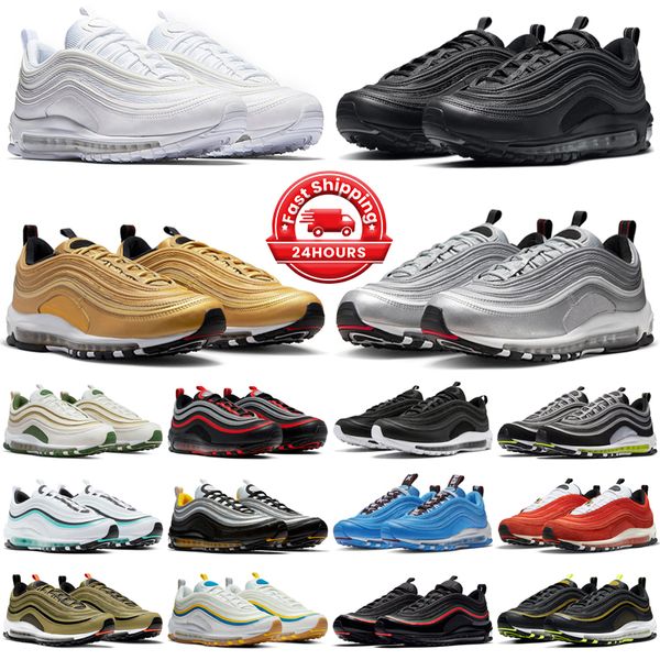 air max 97 Zapatillas de deporte Zapatillas de running Para Hombres Mujeres Be True Pride Speckle Black Sunrise Sunset Entrenador para hombre Deporte