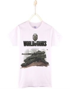 2017 Nouvel arrivée garçons Tshirt World of Tanks Cartoon 100 Coton Enfants T-shirts Girls Tops Baby Tshirt Kids Vêtements 4T12T2164823