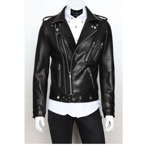 Nouvelle arrivée marque moto vestes en cuir hommes veste en cuir Jaqueta de Couro Masculina hommes vestes manteaux