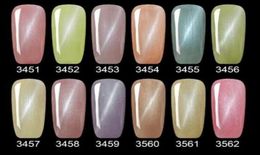 2017 Nieuwe aankomst Meicharm 12 kleuren diamant cateye nagellak 15 ml uv gel polish afwezig afgespoeld nagel gel DHL 50pcslot4720099