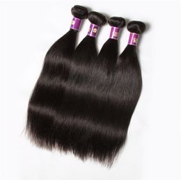 2017 nueva llegada color natural barato ﾠ precio peruano recto sedoso 4 paquetes / lote Virgin Remy Hair envío gratis