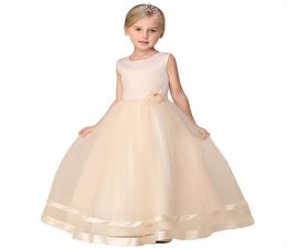 2017 nouveauté été fleur fille robe pour bébé fille mariages robe de soirée fille vêtements princesse ALine robe de bal 9849810