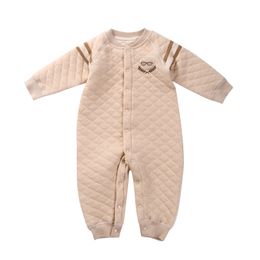 2017 nieuwe collectie top kwaliteit kinderkleding baby rompertjes winter clip katoen warm lange mouwen klimmen mannelijke baby siamese kleding