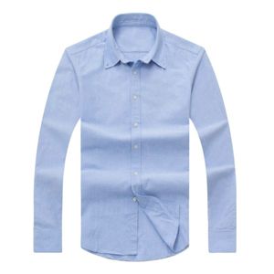 2024 nieuwe herfst en winter mannen lange mouwen katoenen shirt pure mannen casual mannen shirt mode Oxford shirt sociale merk kleding lar