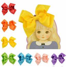 Nieuwe Baby Haar Bogen Butterfly Girl Haaraccessoires Clips Grote Bogen Hoofddeksels Grosgrain Bow HairPin Kinderhaaraccessoires