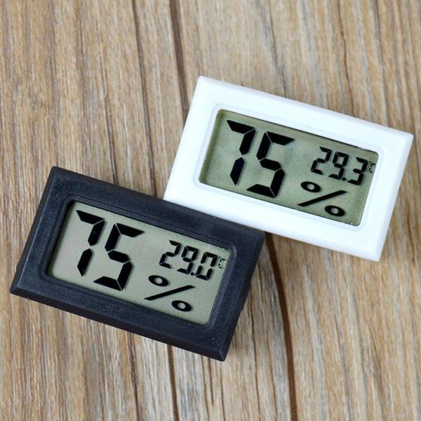 2017 nouveau noir / blanc FY-11 Mini Digital LCD Environnement Thermomètre Hygromètre Humidité Température Mètre Dans la chambre réfrigérateur glacière LX3498