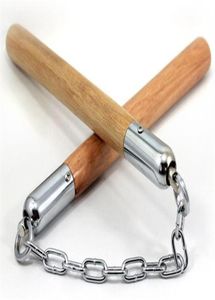 2017 Nuevo Bruce Lee Nunchaku Wood Fitness Artes marciales Espectáculo de escenario Suministros para ejercicios 297o4844244