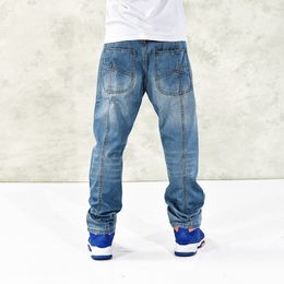 2017 nieuwe casual groot formaat 42 44 46 Jeans mannen plus meststof om de individualiteit mode hiphop jeans los te maken