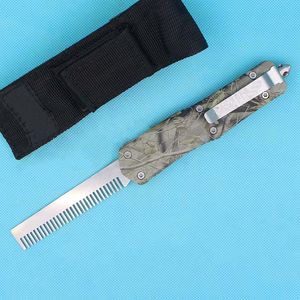 Cuchillo de combustión automática de china 440c Coce de satén Mango de aluminio de zinc Best Gift para amigo con vaina de nylon