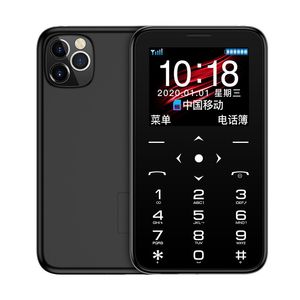 Nuevo diseño 7S + teléfono inteligente portátil 4.8MM chipset MTK ultra delgado mini GSM GPS tarjeta móvil para niños teléfono celular básico con paquete minorista