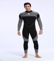 2017 nouveau design hommes 3mm combinaison de plongée professionnelle une pièce à manches longues plongée en apnée surf combinaison 6184304