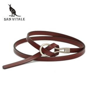 2017 Nieuwe Designer Ladies Belts Damesriem koe echt leer casual vrouwelijke tailleband voor rokkenjurkstudenten pure kleur 235E