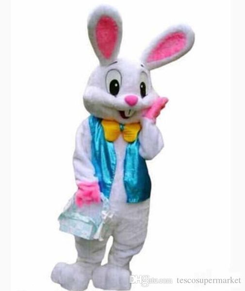 2017 Nouveau Costume De Mascotte De Lapin De Pâques Lapin Dessin Animé Déguisement Adulte