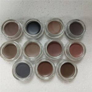 11 couleurs Crème de pommade pour les sourcils Sourcils imperméables Enhancers Creme Makeup pleine grandeur avec boîte de vente au détail