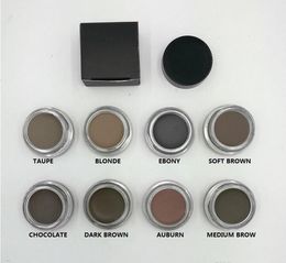 Potenciadores de pomada para cejas, maquillaje resistente al agua, crema para cejas, 8 colores con paquete al por menor