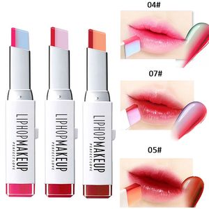 2017 New Fashion Hit Color Lipsticks Brand Cosmetics impermeable de larga duración Red Red Red Double Doble Corea Bit Lips Kit de maquillaje