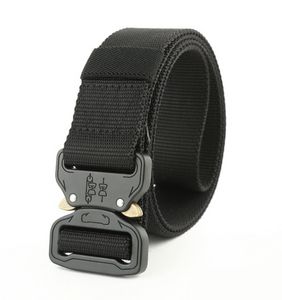 Ceinture tactique de l'armée unisexe, nouvelle mode, 3.8cm, Jeans pour hommes, sangle en toile décontractée, ceinture de service en Nylon