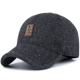 2017 nieuwe mode winter honkbal cap met oorflap warme katoenen snapback hoeden gorras hiphop caps voor mannen