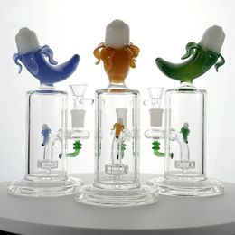 14mm Vrouwelijke Joint Glass Bong Unieke Bongs Hoofdy Mini Banaan Hookah Vorm 8 Inch Olie DAB RIG