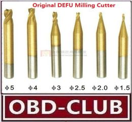 2017 nouvelle bonne qualité 6 pcslot DEFU fin fraise 15MM2MM25MM3MM4MM5MM DEFU clé machine perceuse clé machine de découpe mill7790564